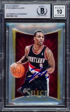 SALE! Damian Lillard Auto 2012-13 Panini Select RC 150 Trail Blazers Auto 10 BAS