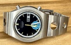 Vtg Seiko Blue Eye 6139-8020 Automatic Chronograph 40mm Rare Bracelet Working