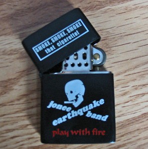 Jonee-Earthquake-Band-FLIP-TOP-LIGHTER-Punk-Surf-Rockabilly-Garage-Boston-PROMO