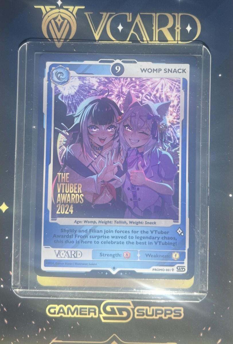 Gamer Supps VCard Vtuber Awards 2024 Promo Card 001 - Womp Snack