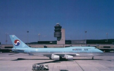 【中古】 韓国 Korean Air Boeing 747-400 HL7496 @ Zurich - postcard | eBay