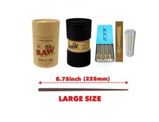 Raw 6 Six Shooter filler 1 1/4 size slide lock cone case glass tip large poker