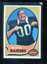 1970 TOPPS #116 JIM OTTO RAIDERS VG A04191