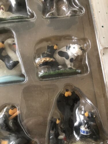BEARFOOTS Bears by Jeff Fleming ~ 12 Days of Christmas Ornament Set Rare Perfect - Picture 6 of 15
