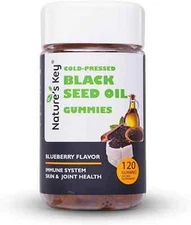 Nature's Natures Key Black Seed Oil Blueberry Joint Skin 120 Gummies EXP 01/26