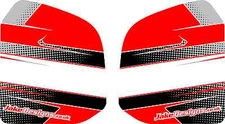 CUSTOM FUEL TANK STICKER KIT - RED - KARTING - JakeDesigns