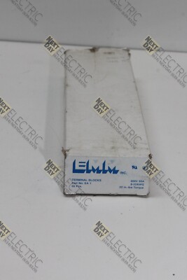 EMM, EA 1, 8-22AWG 600v 55a Terminal Block Wiring DIN Electric Wire