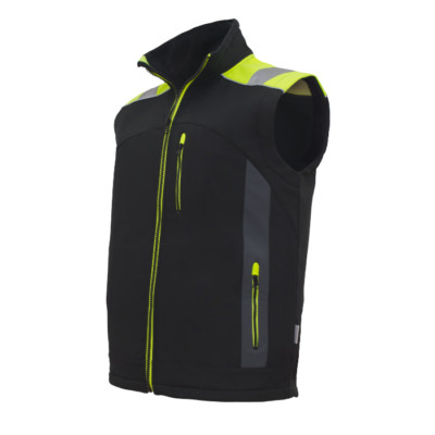 Arbeitsweste Schutzweste Softshell Warnschutzweste Warnweste Herrenweste Weste