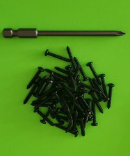 #* O-Gauge-Track-Screws For All (100) Black 3...