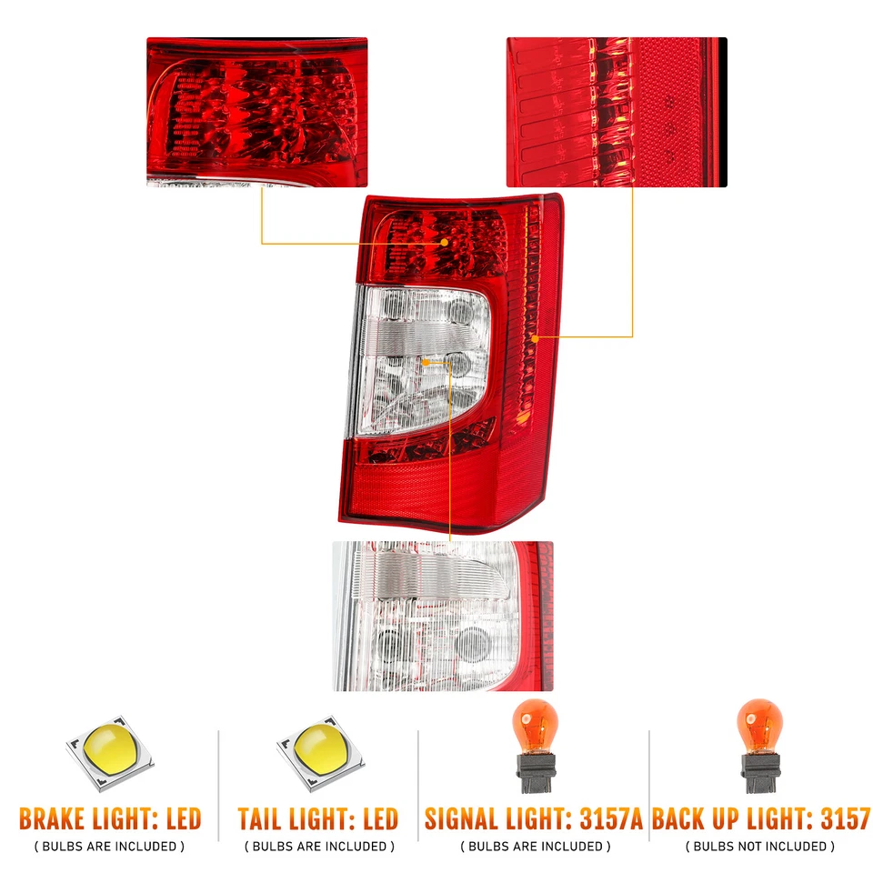 Задний светодиодный стоп-сигнал для правосторонней стороны пассажира для Chrysler Town&Country 2011-2016 годов выпуска - Изображение 2 из 4