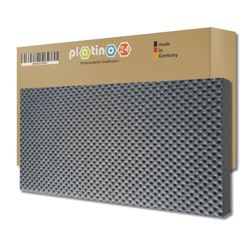 HiTec Akustik-Profilschaum mit Kugelprägung - selbstklebend / 1000x500x20 mm