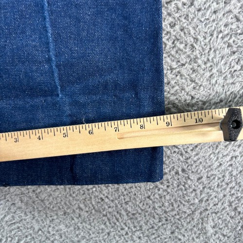 Vintage Wrangler Jeans Mens 34x30 Blue Dark Wash 936DEN Cotton Straight Workwear - Picture 8 of 9