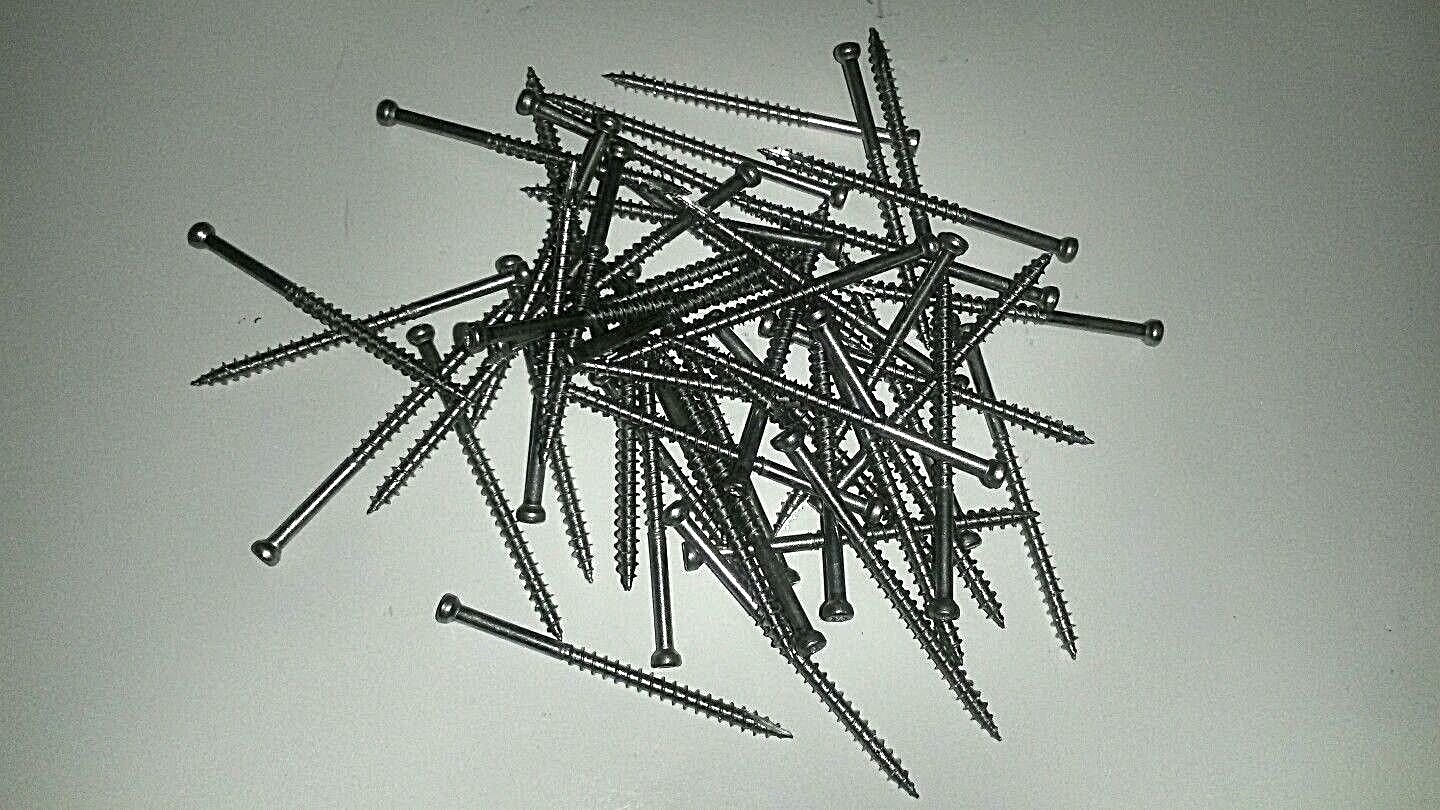 GRK 8 x 2 1/2″ Stainless Steel Finish Trim Screws deck screws fine head
