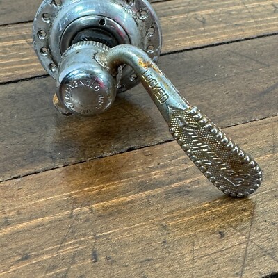 Hub avant vintage Campagnolo Record avec brochette QR bride basse 36h bref
