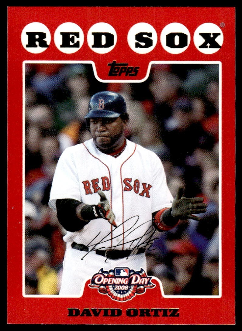 2008 Topps Opening Day 100 David Ortiz Boston Red Sox baseball MLB