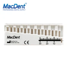 MacDent Dental Endo Measuring Block Endodontic File Holder Ruler Autoclavable
