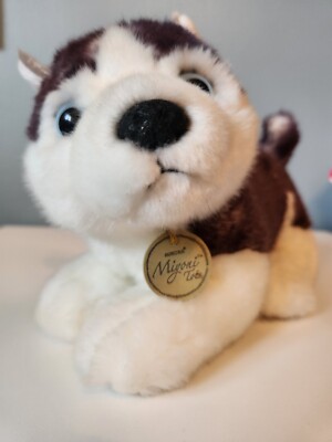 Miyoni by Aurora Siberian Husky Puppy Dog Wolf Plush 9'' April 2018 ST1 