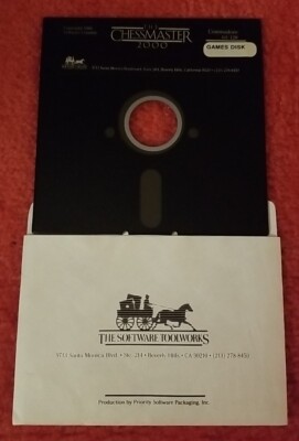 The Chessmaster 2000 Commodore 64 Floppy Untested 1986