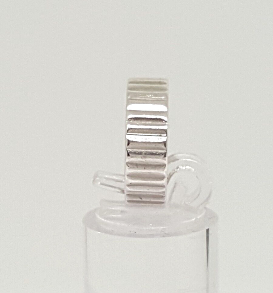 Fabulous Solid Patterned Band Ring 925 Silver Siz… - image 4