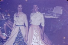 1950s ? Pretty Girls In Dresses ANSCOCHROME Slide S-F