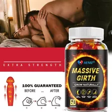 Massive Girth Gummies, Grow Naturally Thicker Bigger Male Enhancing Supplement