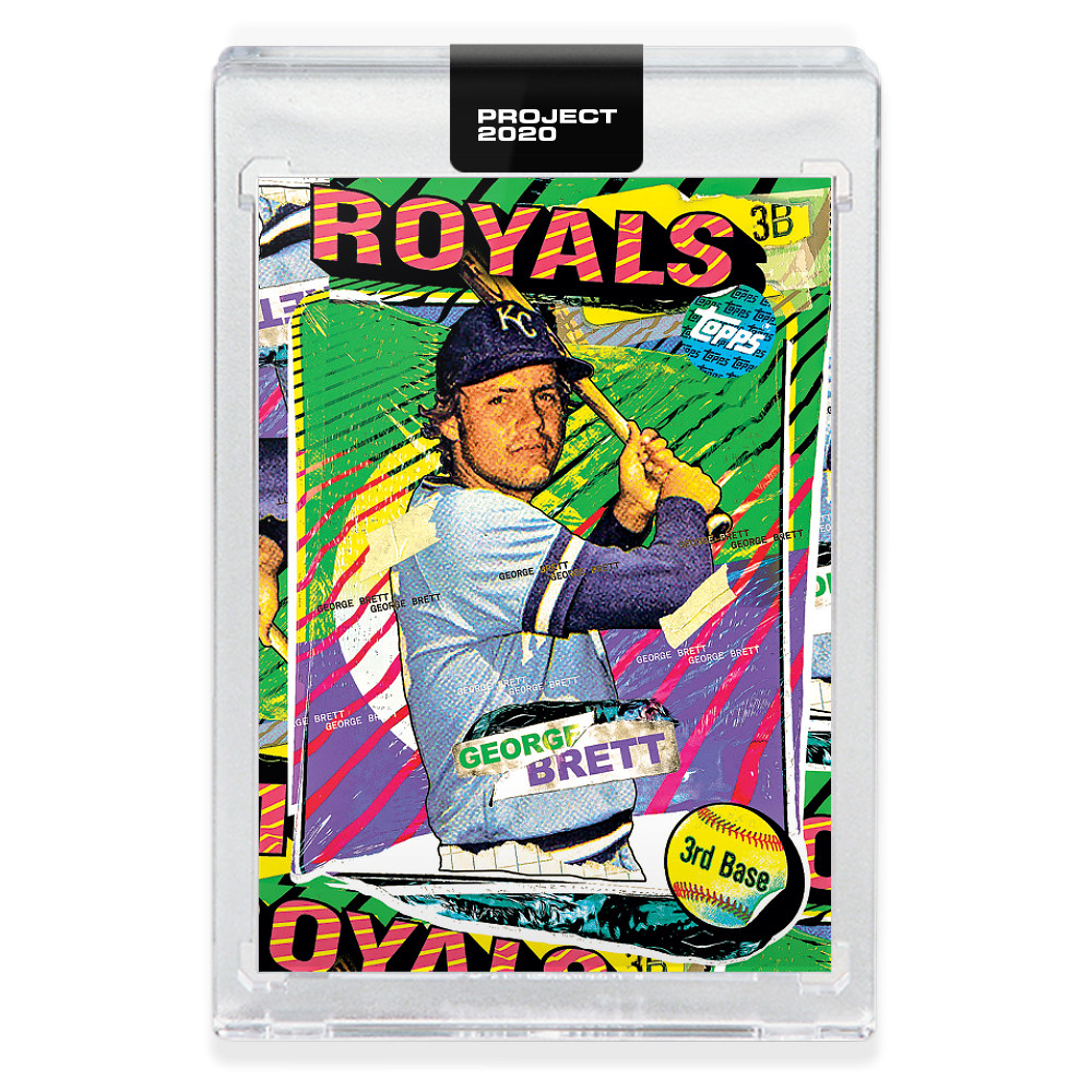 TOPPS PROJECT 2020 GEORGE BRETT #55 1975 #228 KANSAS CITY ROYALS TYSON BECK