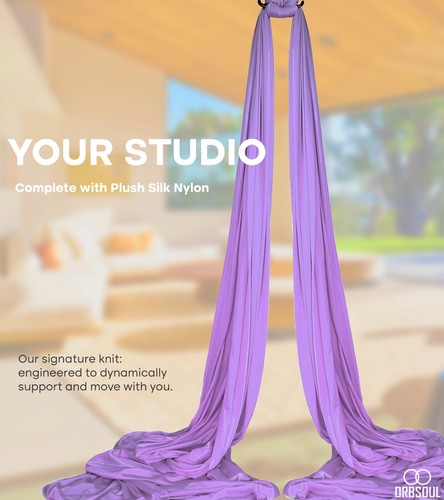 Orbsoul Aerial Silks Stoff 9 Yards (8m) - 100% Nylon, Low-Med Stretch, 40-Den - Bild 2 von 19