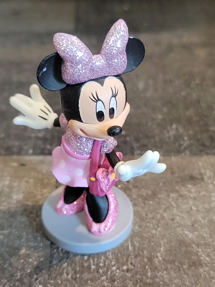 Glitter Minnie Mouse purse shopping mini toy figure Disney Pixar