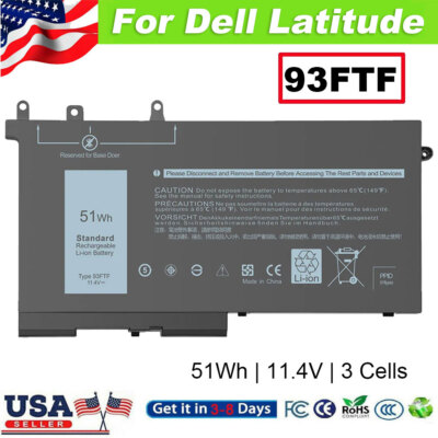 Pin Dell 93FTF Dành Cho Dell Latitude 5280 5290, 93FTF D4CMT 083XPC 4YFVG 51WH | Việt Nam Pin Dell 93FTF Dành Cho Dell Latitude 5280 5290, 93FTF D4CMT 083XPC 4YFVG 51WH | Việt Nam