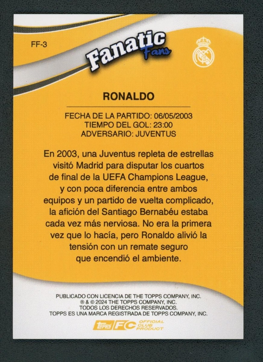 2024 RONALDO 087/175 TOPPS FANATIC FANS | eBay