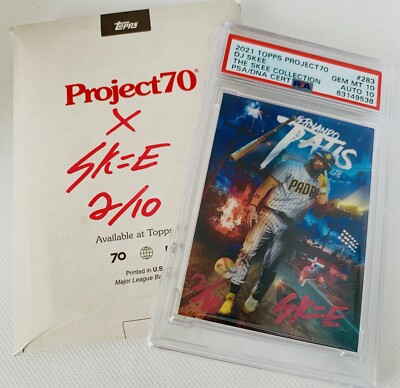 2021 Topps Project 70 Fernando Tatis DJ Skee Collection Auto #2/10