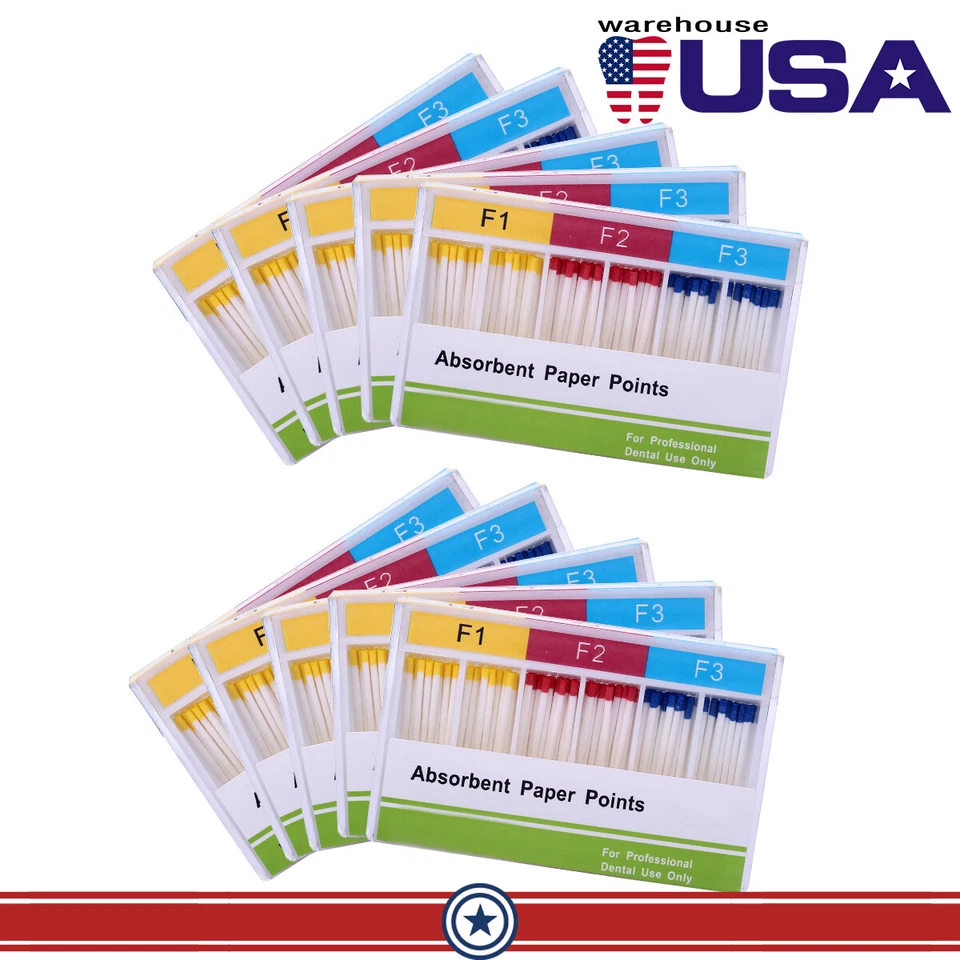 Зубные точки гуттаперчи AZDENT /абсорбирующие бумажные точки эндо корневой канал - Изображение 3 из 4