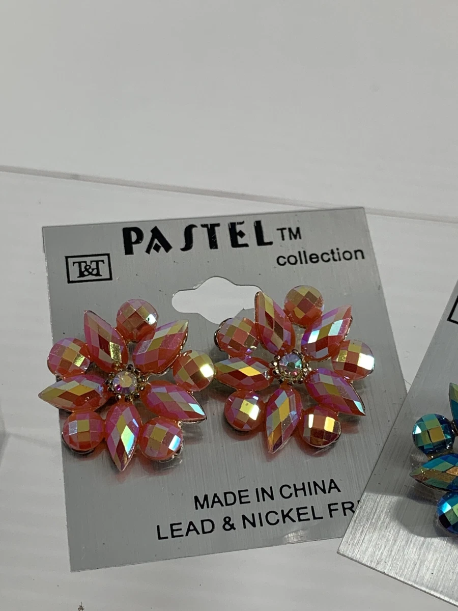 Top & top pastel collection earrings sale