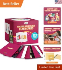 Vocabulary Builder Flash Cards - 299 Educational Photo Cards for Home, Speech...