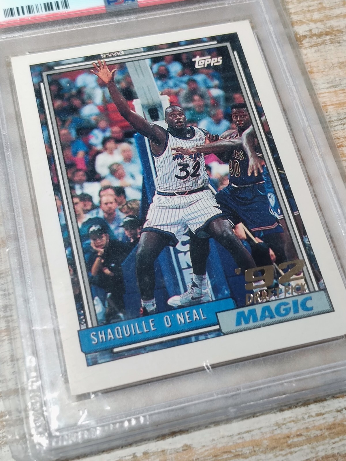 1992 Topps Shaquille O'Neal #362 PSA 8 Orlando LA Lakers HOF Shaq NM-MT view 3