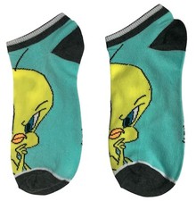 Tweety Bird Looney Tunes Novelty Socks Fits Women Size 5-10
