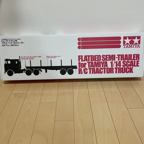 Tamiya 1/14 No.06 Flatbed Semi-Trailer Radio Controlled for Trailer Trucks 56306 - Picture 1 of 9