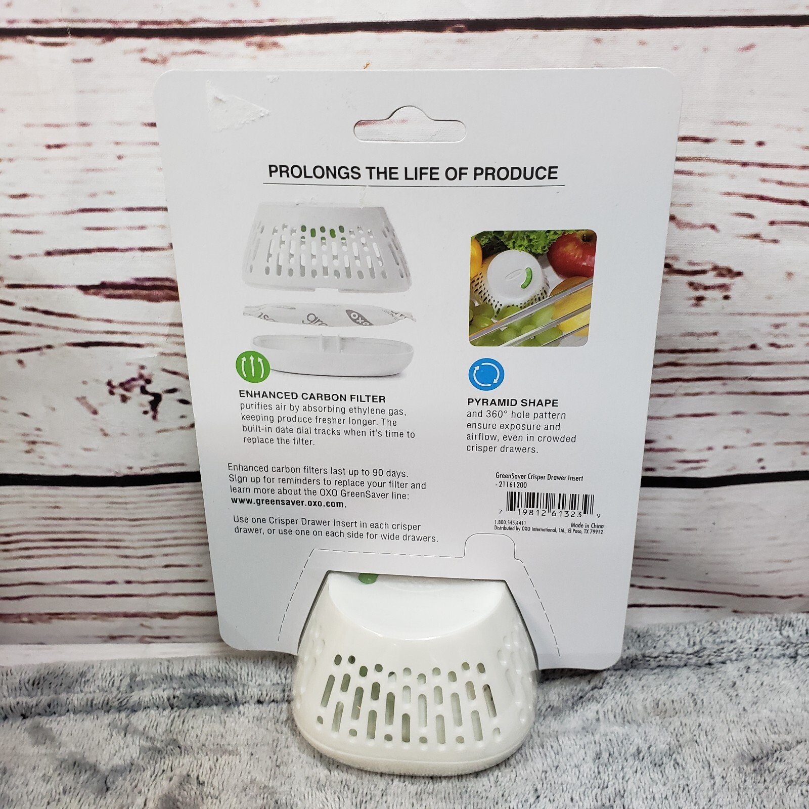 OXO Good Grips GreenSaver Standing Crisper Drawer Insert 