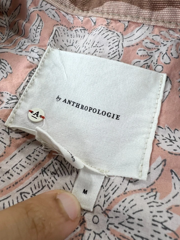 Jaqueta Anthropologie tamanho médio utilitário de camuflagem leve botão frontal - Imagem 4 de 4