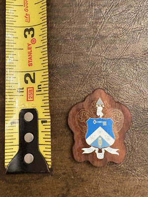 Kappa Kappa Gamma Mini Wood Crest Shield  1.5'' tall NEW, FREE SHIP