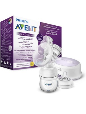 Philips AVENT  Elektrische Einzelmilchpumpe  Brust Pumpe SCF332/33 Flasche Bware