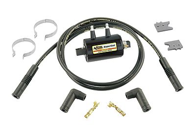 Evo ACCEL "Super Coil" Zündspule Pan für Harley Shovel Davidson schwarz Evo ACCEL "Super Coil" Zündspule Pan für Harley Shovel Davidson schwarz