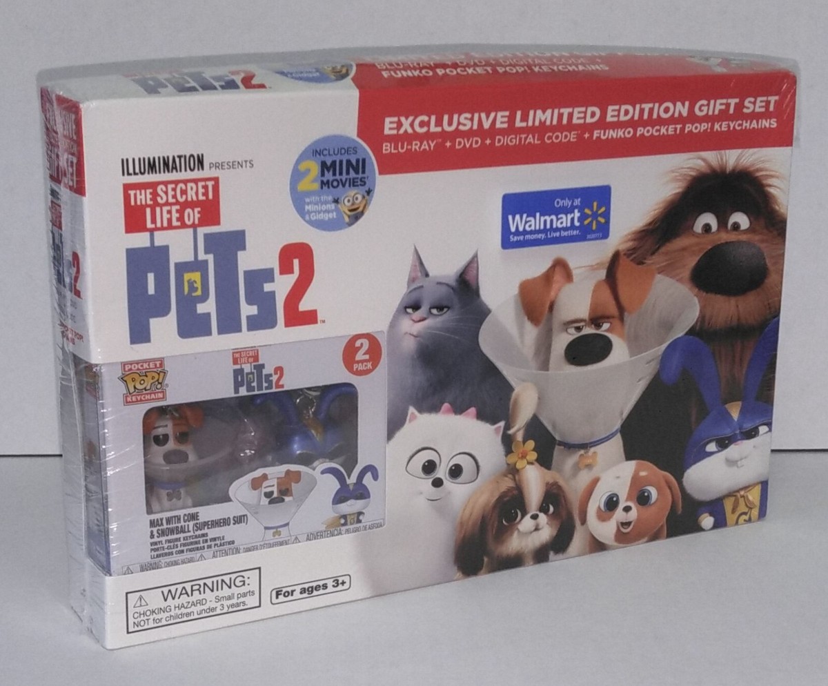 The Secret Life Of Pets Blu-Ray DVD Limited Edition with Funko