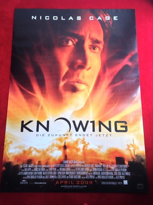 Knowing Kinoplakat Poster A0, 84x119cm, Nicolas Cage, Alex Proyas