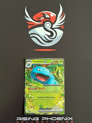 Rising Phoenix Pokemon - Venusaur Ex 003/165 - 151 Holo NM Ita #1822