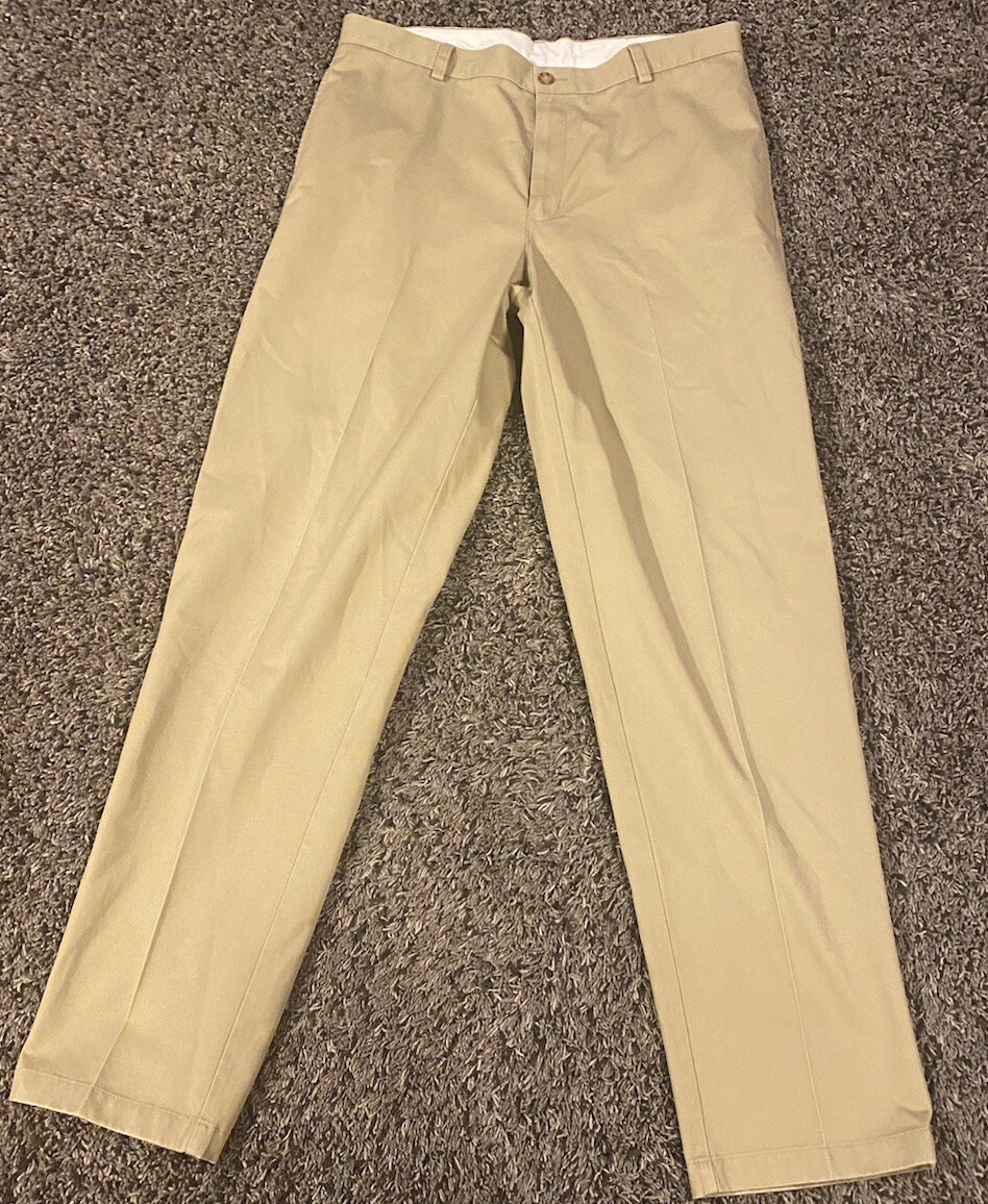 LL Bean Stretch Chino Pants Mens 36x36 Standard Fit Straight Leg Casual
