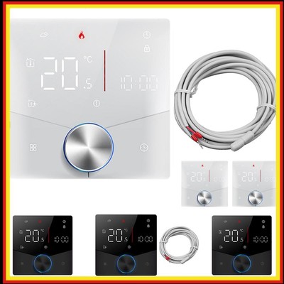 Thermostat Temperature Controller Knob IP20 Protection Level Child Lock for Home