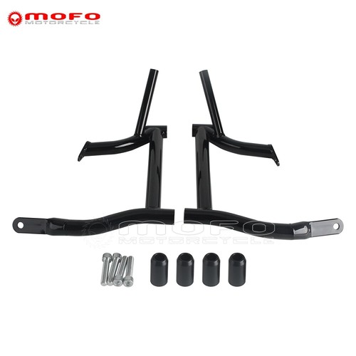Black Rear Saddlebag Guard Crash Bars For Harley FLTR FLHT FLHR FLHX 2009-Later - Picture 3 of 9
