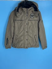 Pikeur Centuria Jacket Hooded Brown Embroidered Equestrian Size:  34 / 2