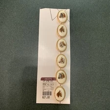 Vintage NONY New York Equestrian Horse Button Covers Set 6 - New